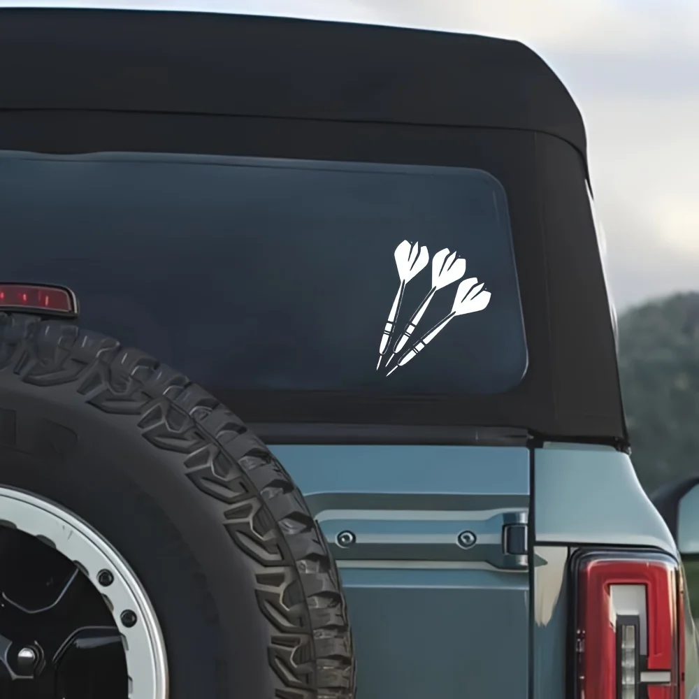 Cute Dart Design Car Sticker Removable Vinyl Decal Waterproof for Front Rear Windshield Trunk Window