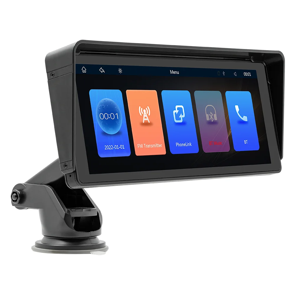 BQCC 9 pollici autoradio portatile autoradio lettore Video multimediale Wireless CarPlay Android AUTO Touch Screen per retromarcia immagine