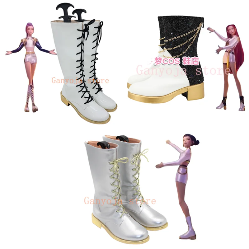 

Сапоги Руми Зои Мира, танцевальная одежда, обувь KPop, обувь для косплея «Охотники на демонов», обувь для взрослых и детей, карнавальная обувь на Хэллоуин