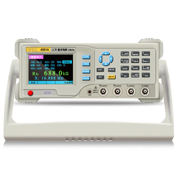 DECCA 4091A Digital Bench-Type LCR Meter 10-10 KHZ Kelvin Clamp RS232 Interface