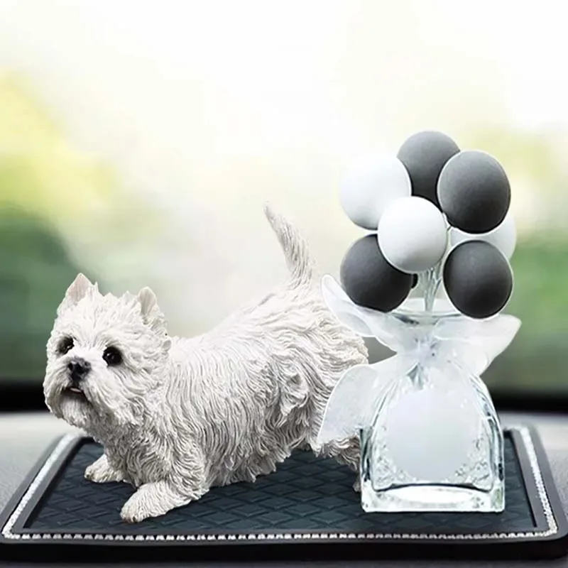 1/6 مقياس الاسكتلندي ويست هايلاند الأبيض جحر القط نموذج ل 12 بوصة محاكاة الديكور ألعاب حيوانات أرقام