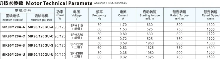 YSCJ-102 AC speed regulation 120W watt gear reduction capacitor operation asynchronous motor vertical three-phase 380V