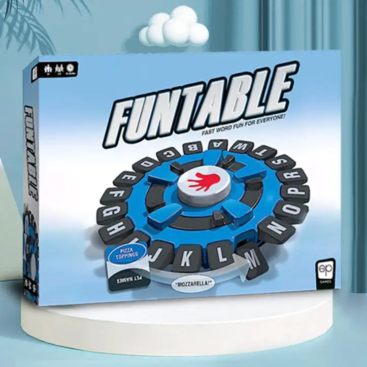 Juego de mesa familiar para padres e hijos, juego de mesa interactivo de 2 piezas, inteligencia, letras, Crazy Wheel, Tapple