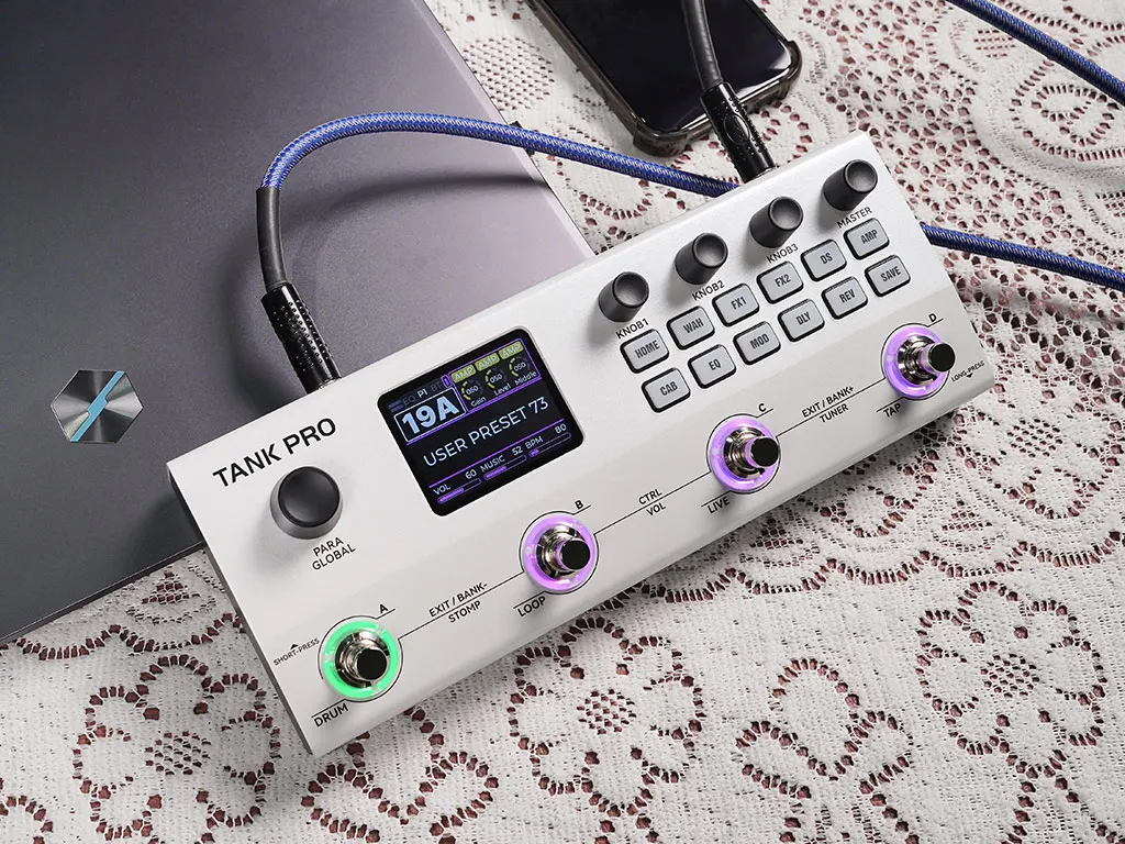 M VAVE TANK G/B TANK PRO Multi-Effects Processor, Wireless Guitar