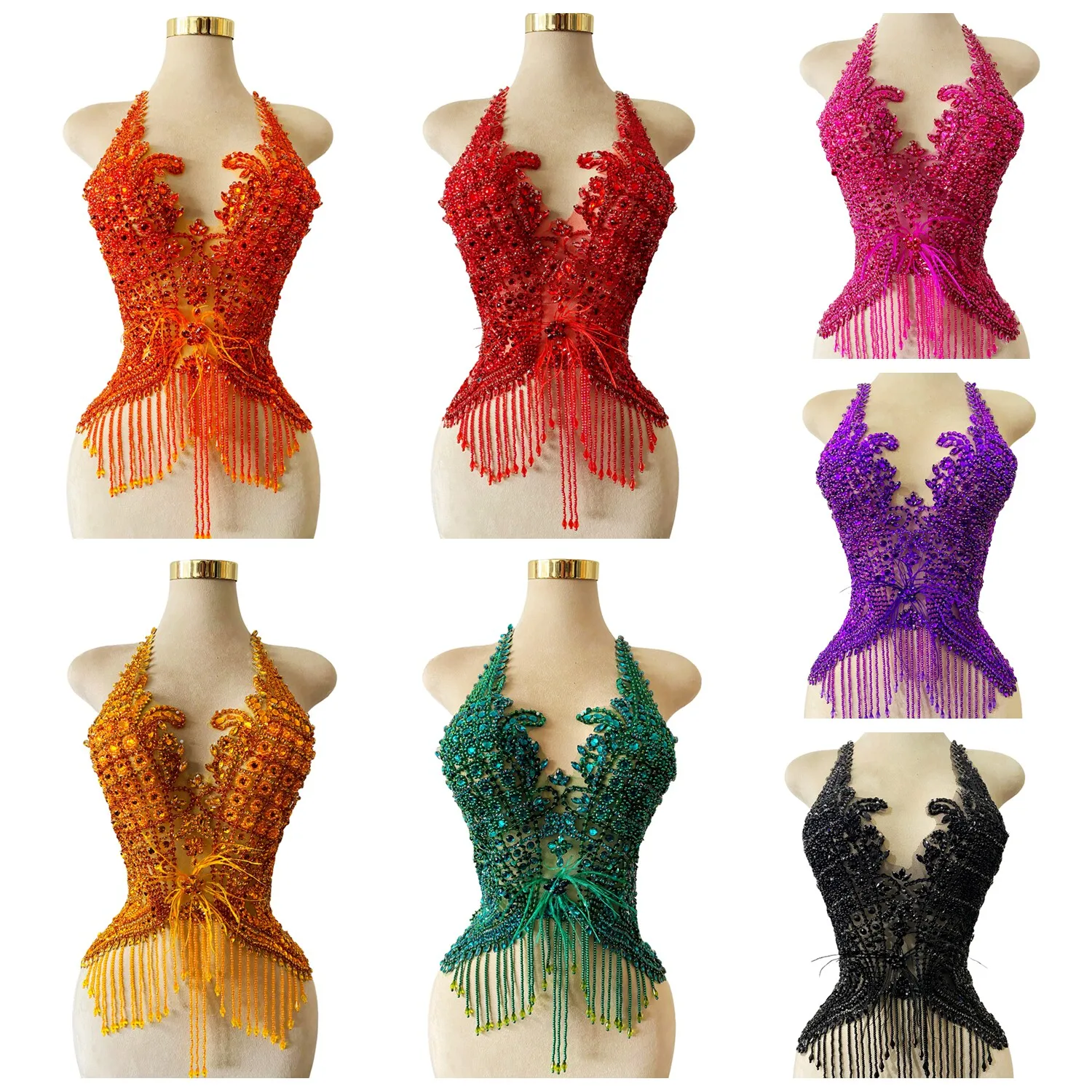 

Ткань для вечерних платьев: 14 цветов, тюль, декор для одежды, ткань с глубоким V-образным вырезом, бисер, стразы, бахрома, аксессуары, материалы