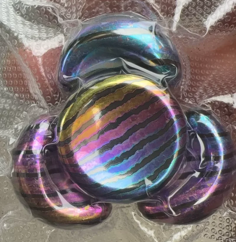 Used EDC Ice Crystal Zircuti Egg Stress Relief Toy Haptic Spinner Fingertip Gyroscope Decompression Toys