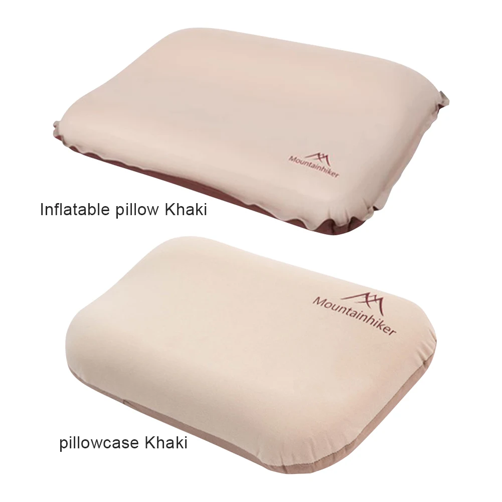 Ultralight Inflatable Pillow Ergonomic Compressible Travel Pillow Portable Self Inflating Pillow for Car Airplane Train Office