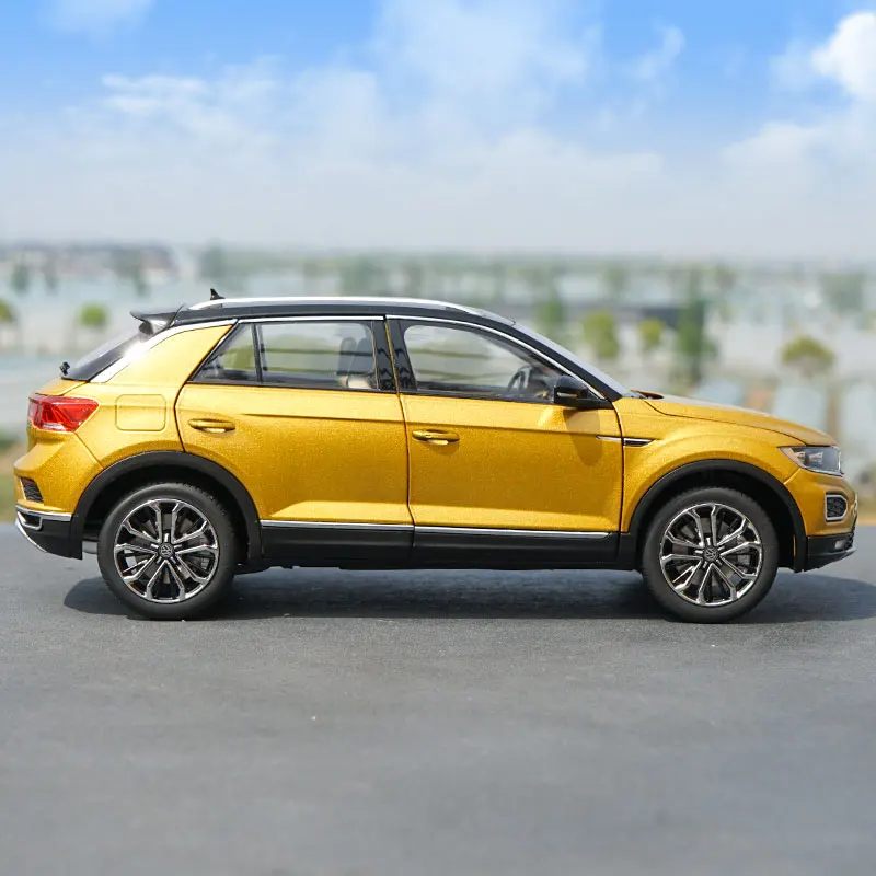 دييكاست 1/18 مقياس VW T-ROC سبيكة سيارة نموذج T-ROC 280STI 2018 لعب المركبات لعب للأولاد هدية الصندوق الأصلي