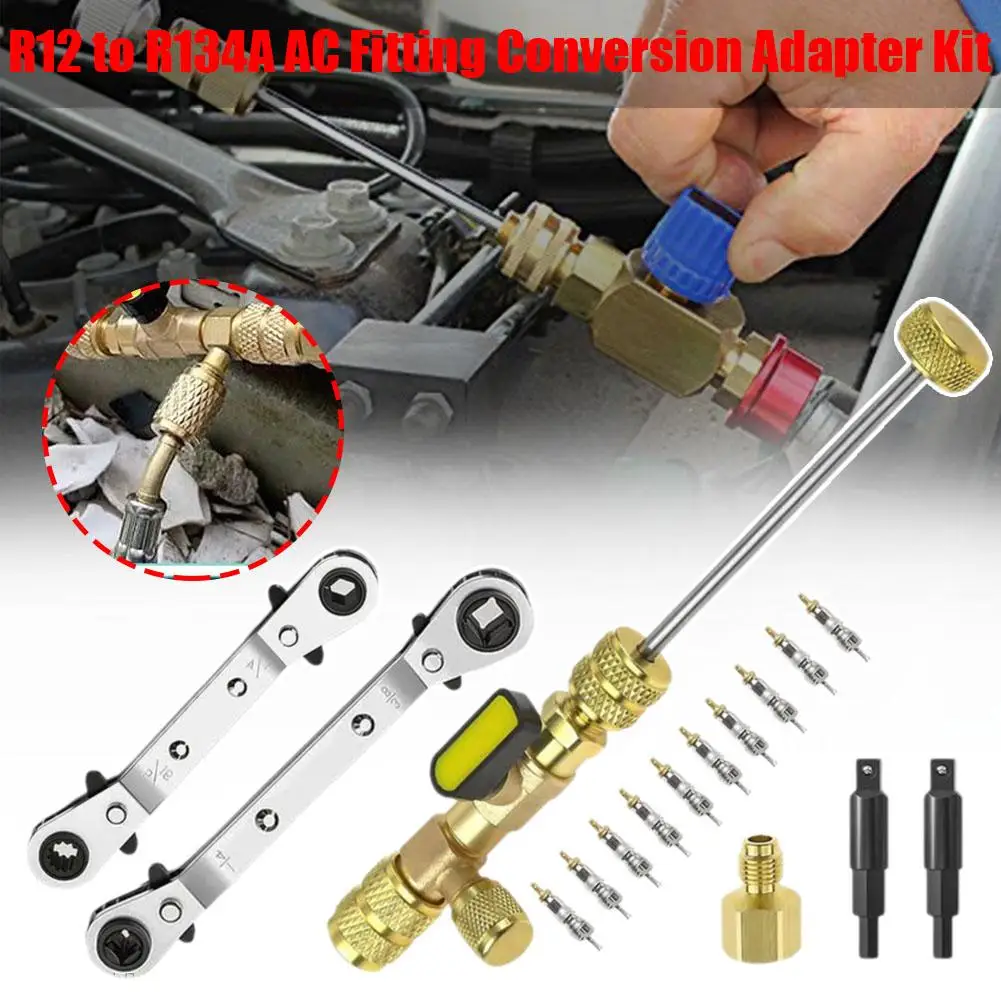 

Core Remover Installer Tool, Refrigeration Wrench Bit Adapters, With Easy Install Core K6c3