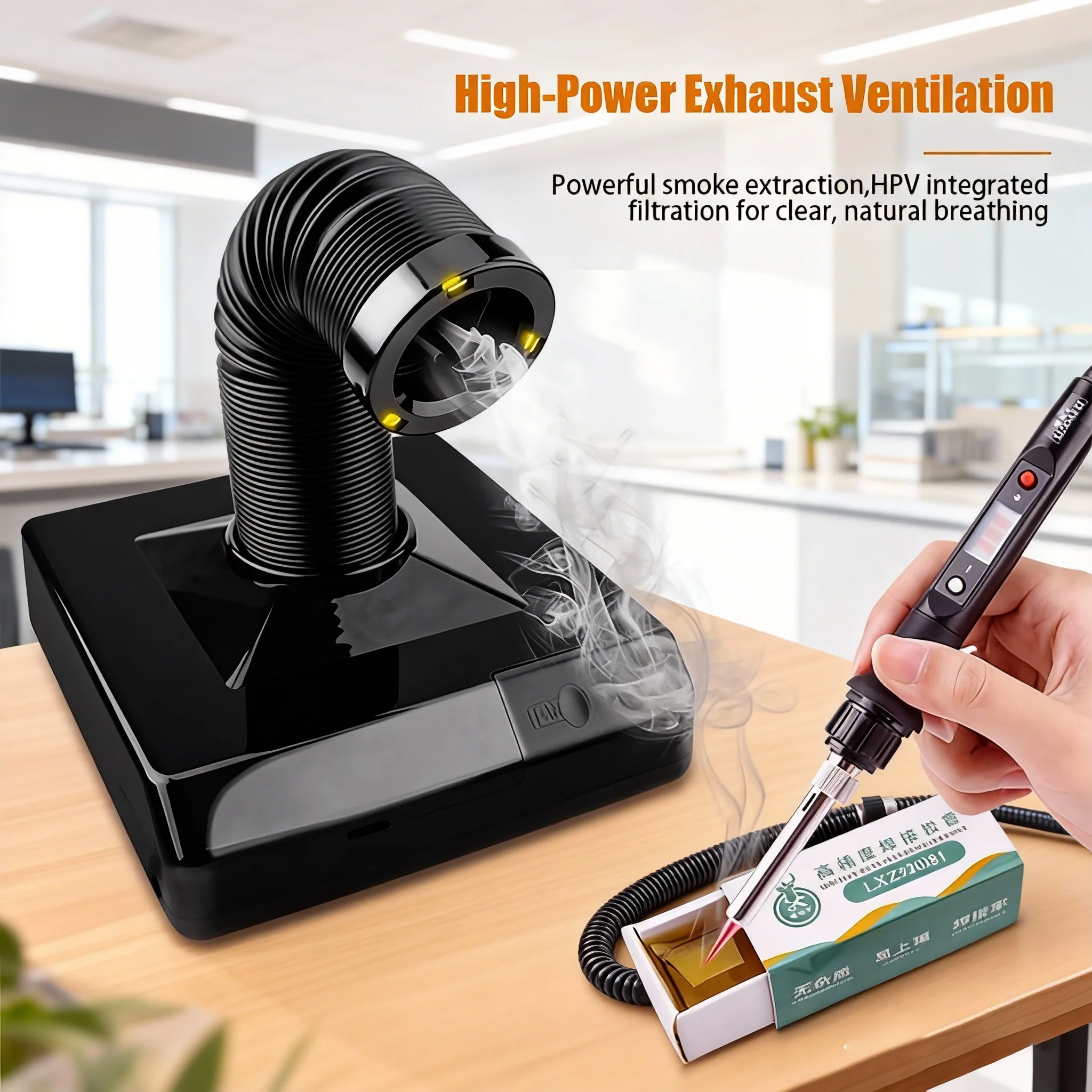 

Паяльный вытяжной экстрактор, фотоэлектрическая фильтрация, дымоотсос, высокоэффективная вентиляция дымоудаления для сварки печатных плат