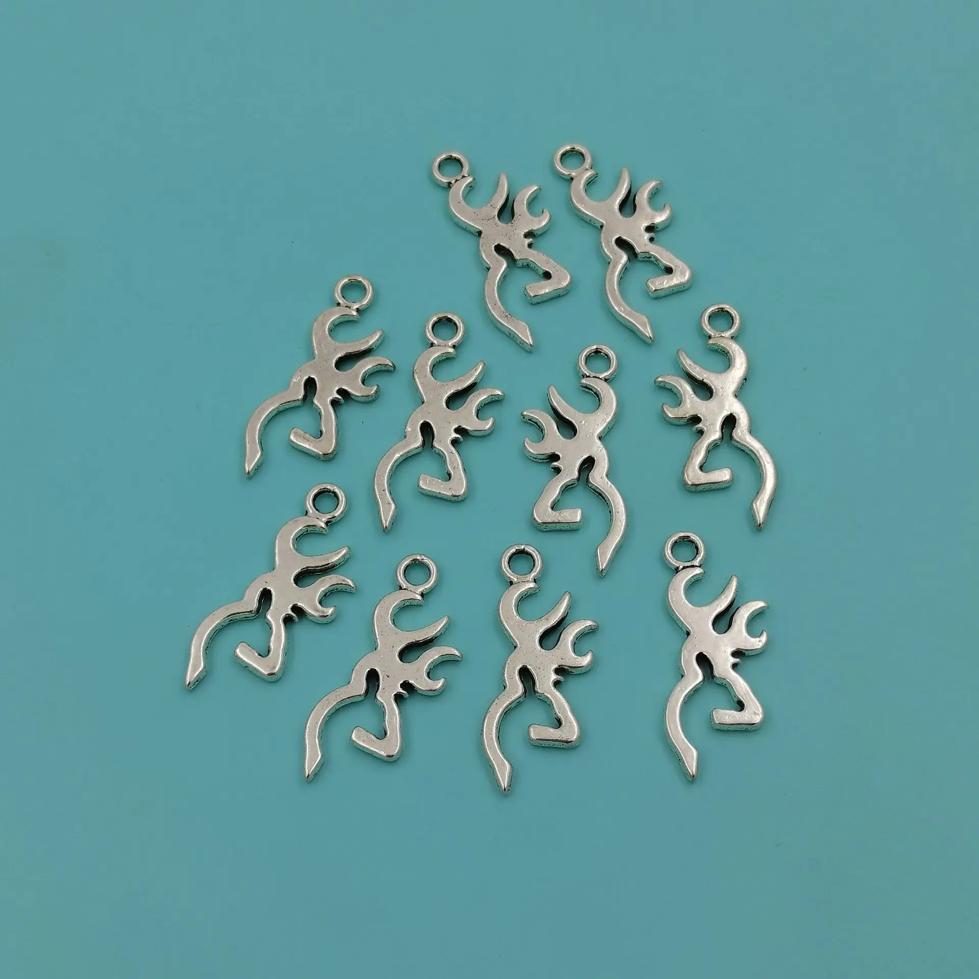 15 ชิ้นโลหะผสมเปลวไฟ Charms จี้สําหรับ DIY สร้อยข้อมือสร้อยคอเครื่องประดับทําอุปกรณ์ A-868