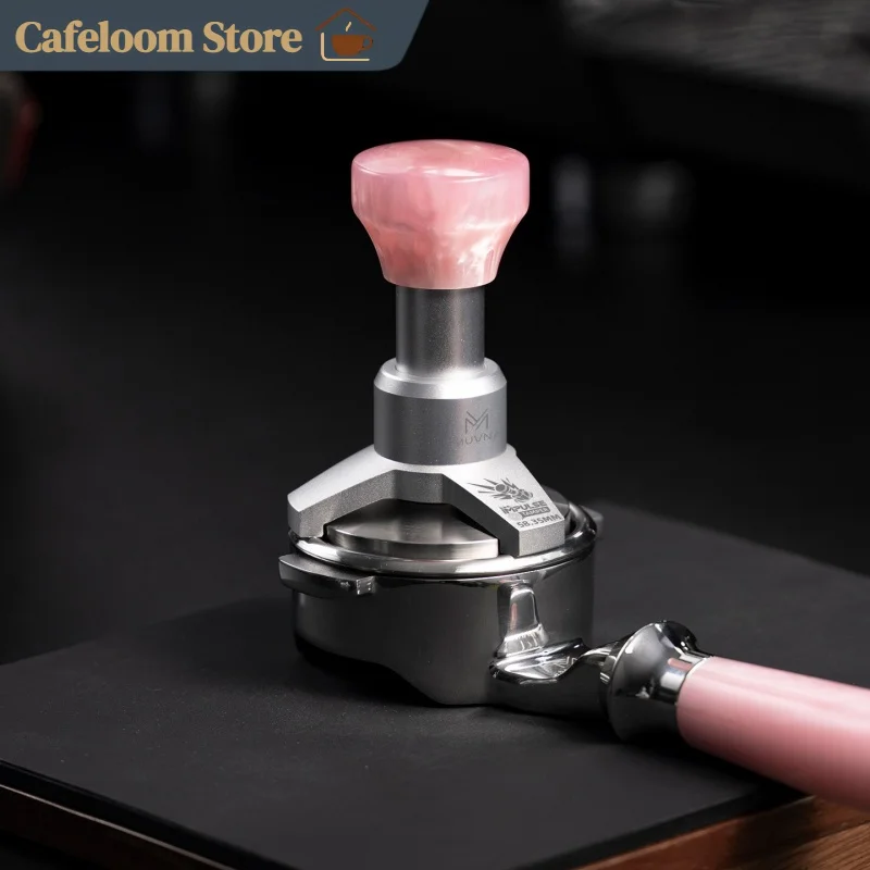 MUVNA Coffee Tamper 58.35mm Constant Pressure Three Spring Coffee Press Tool For Espresso Portafilter Barista Coffee Making