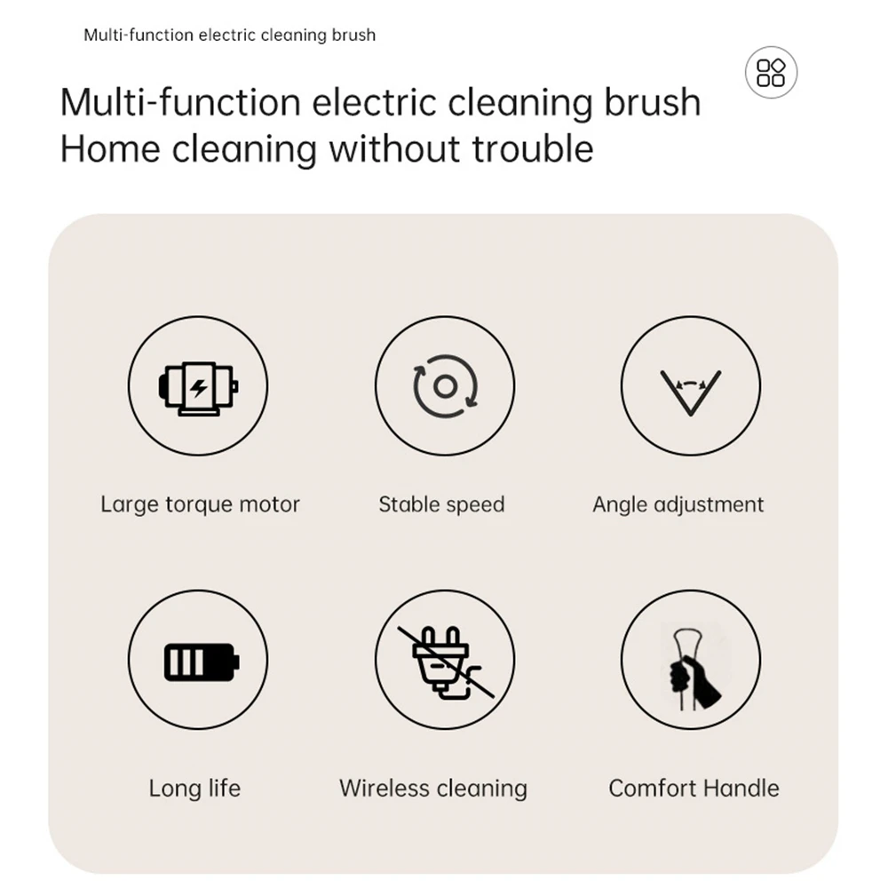 9-in-1 Wireless Electric Cleaning Brush Multifunctional Bathroom Window Kitchen Automotive Household Rotating Cleaning Machine