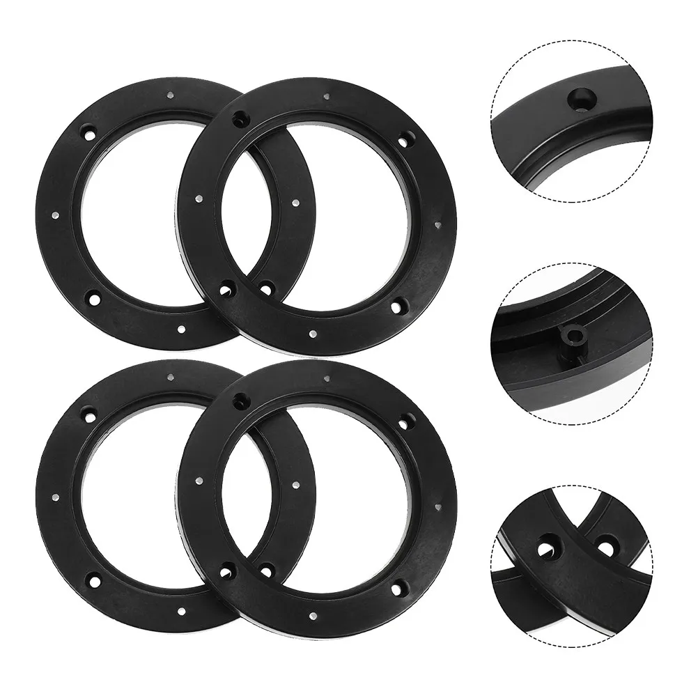 4Pcs Universal ABS Hollow Speaker Spacer Rings 4 Inch Car Audio Mounting Brackets Car Speaker Adapter Improve Sound Quality and