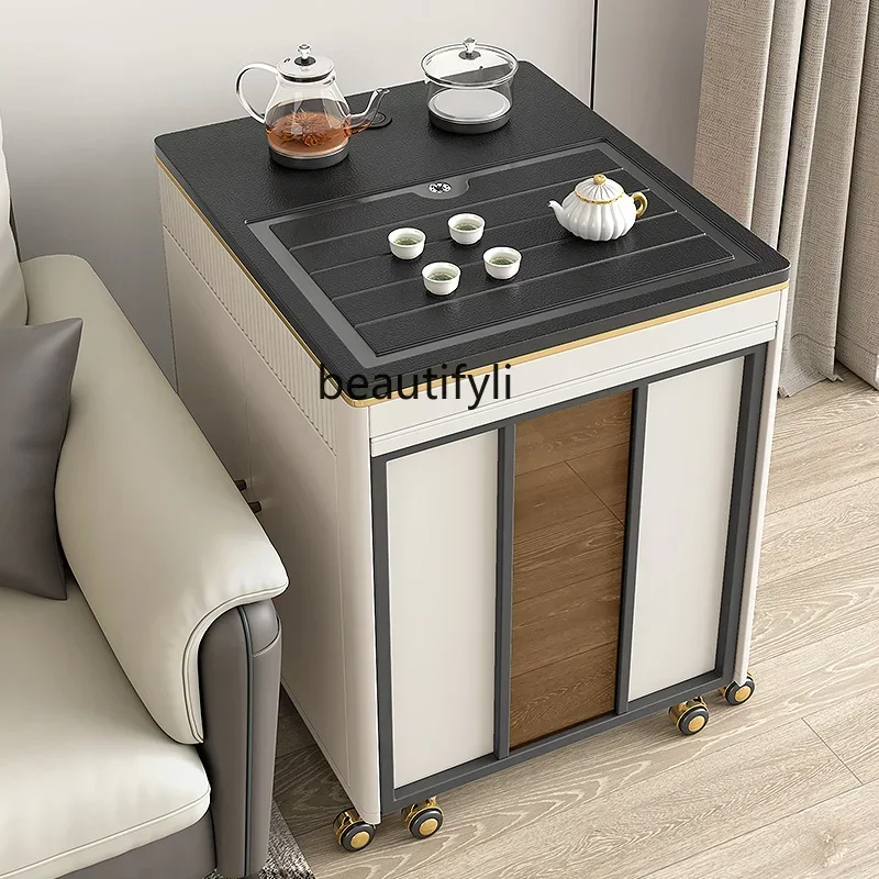 cn8350 LHY zq Retractable Tea Table Home Tea Cabinet Multi-Functional Smart Water Boiling Coffee Table Living Room Balcony Tea T