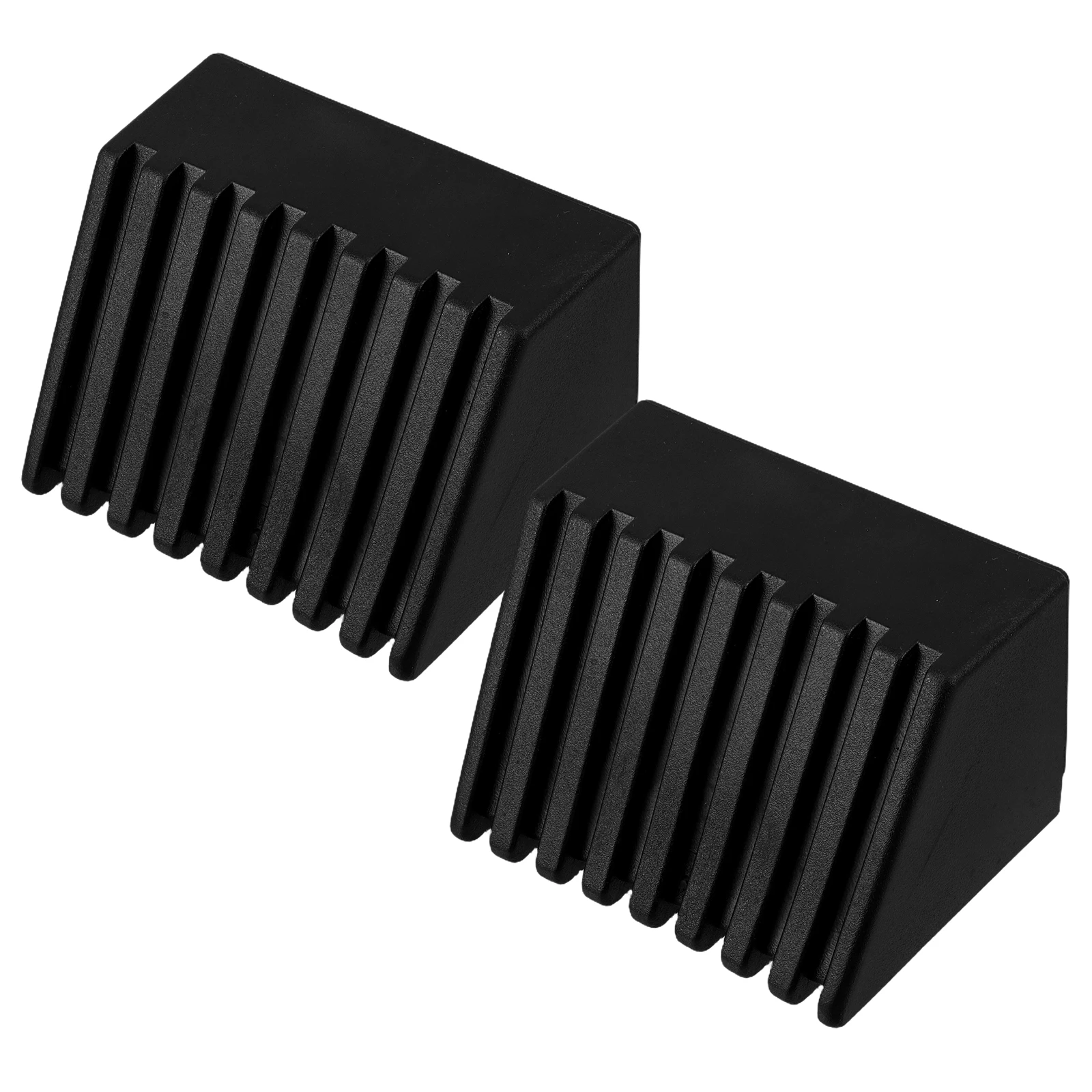 

2Pcs Square End Cap Furniture Component Gym Equipment Accessories Workout Plastic Floor Protectors Exercise Bike Replacement