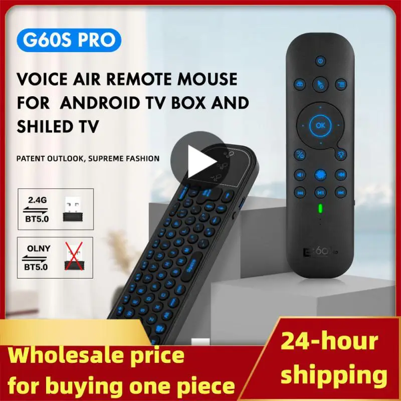 Wireless Voice Remote Control Air Mouse 2.4G WiFi Dual Mode IR Learning for PC Computer Android TV BOX Projector HTPC