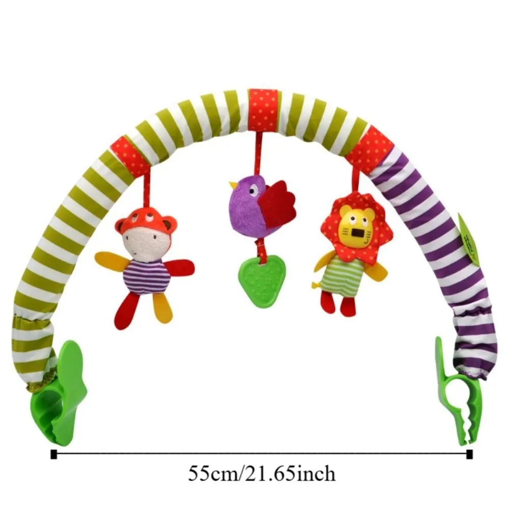 PP Cotton Crib Rattles Music Toys Pendant Bell Plushies Stroller Bed Hanging Toys Ins Soft Baby Sensory Hanging Rattles
