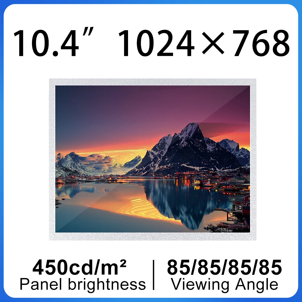 

10.4 inch 1024x768 LCD Display GV104X0M-N10 IPS Brightness 450 For Industrial Medical Device