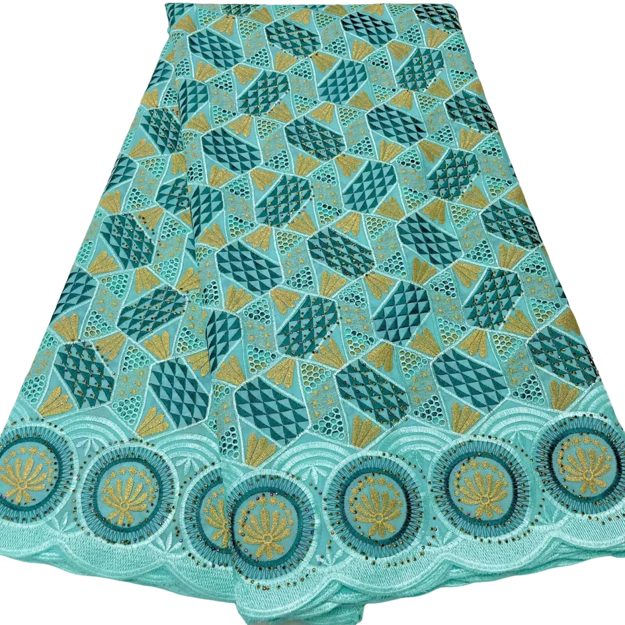 

Swiss Voile 100% Cotton Lace Fabric High Quality Embroidered Cotton African Nigerian Lace Fabric 2025 Elegant Party Dress Sewing