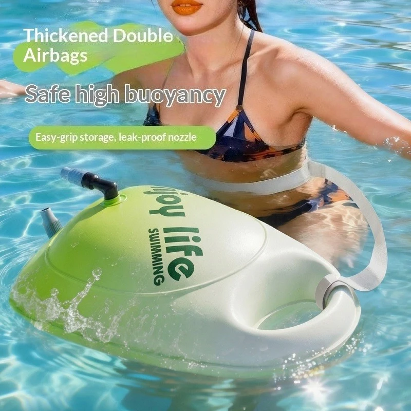 Large Size Swimming Float Buoy Double Air Chamber Storage Swim Safety Bubble Float With Adjustable Waist Belt For Adults Up 90kg