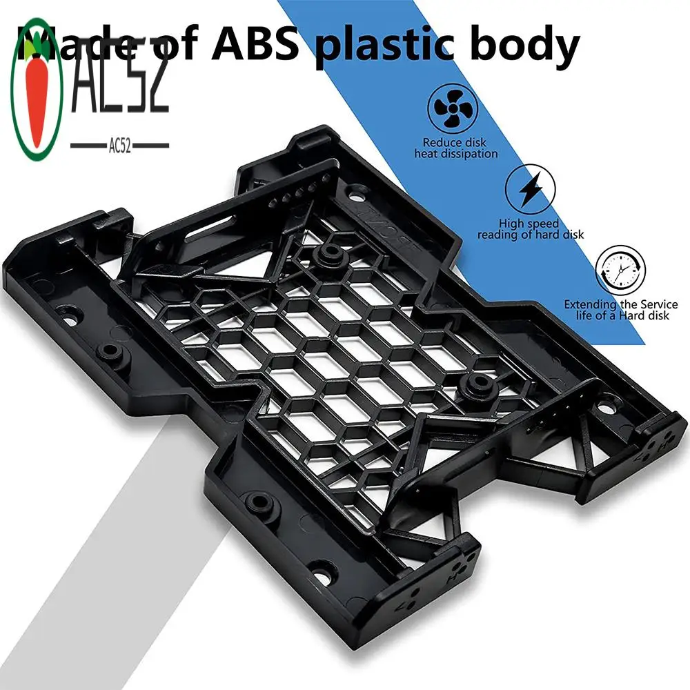 AC52-5.25Inch To 3.5Inch 2.5Inch Cooling Fan Bracket SSD HDD Mounting Bracket Internal Hard Disk Drive Bays Holder