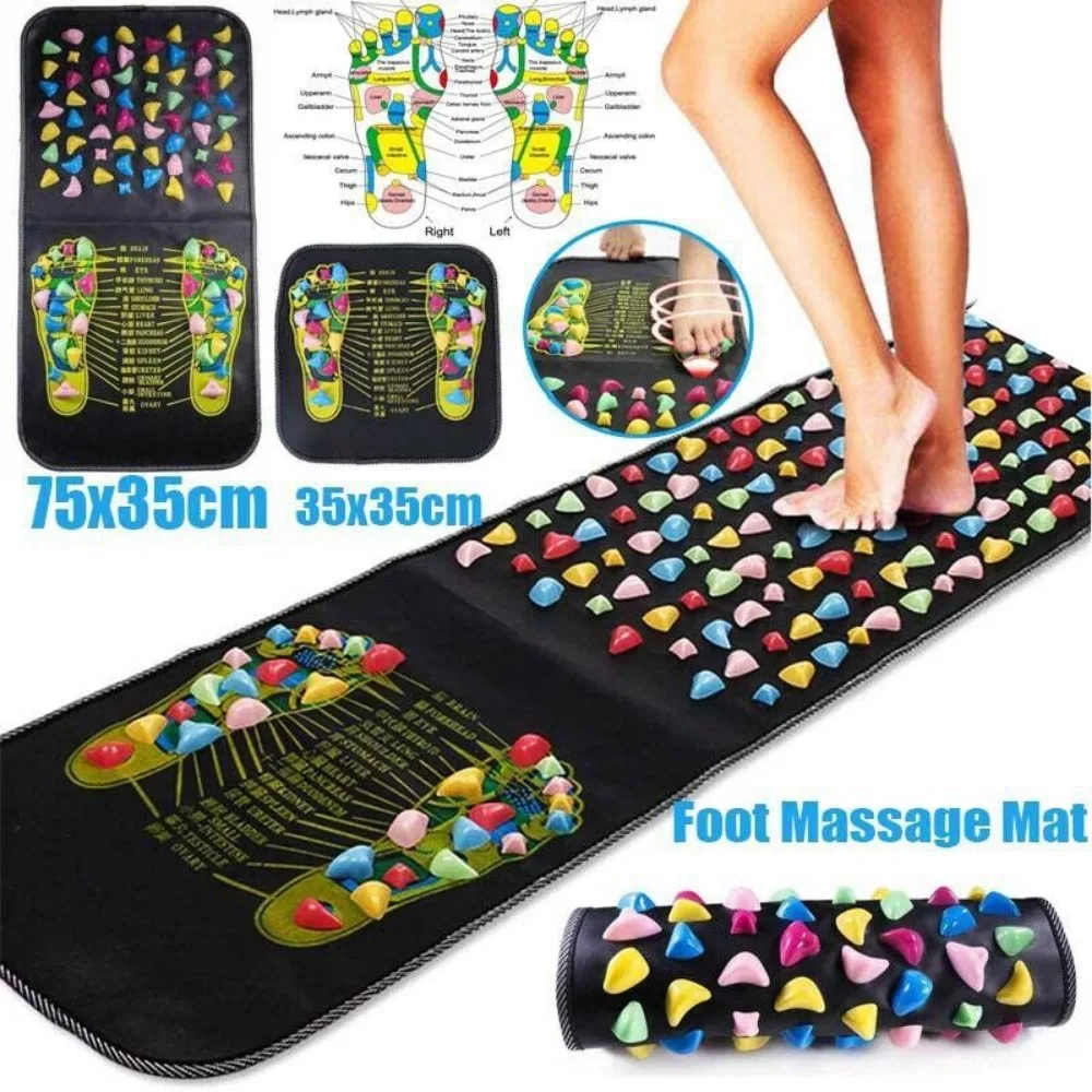 Acupressure Pain Relieve Leg Relaxation Walk Stone Mat Reflexology Walk Foot Massager Massage Pad