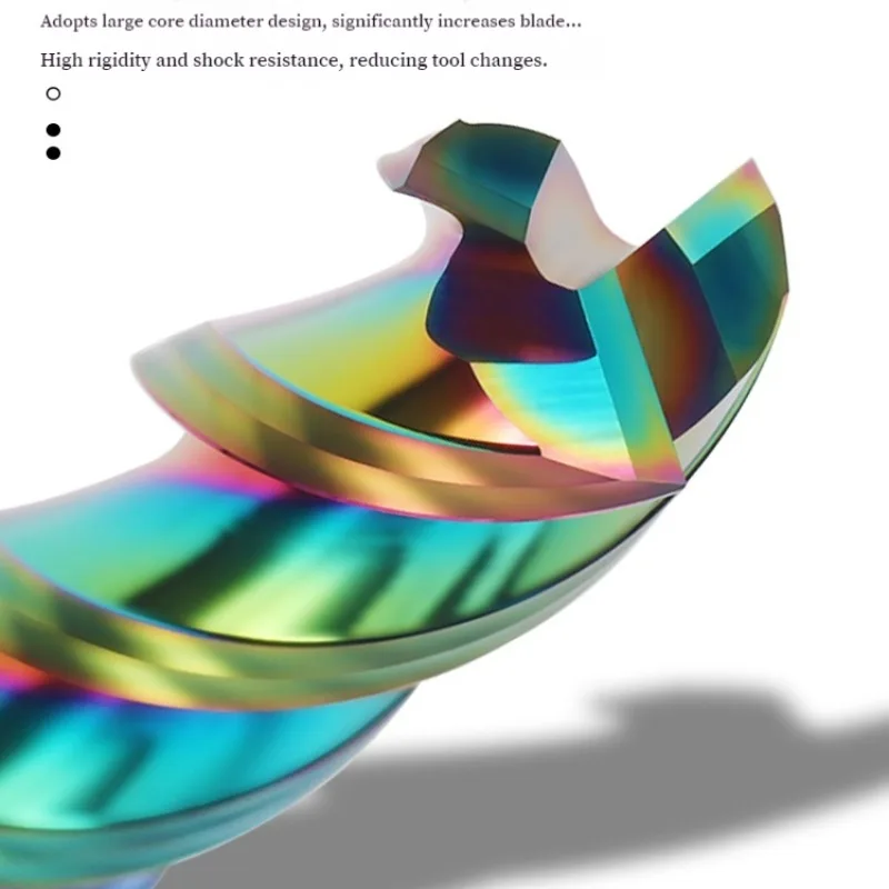 

HRC60 3 Flutes Corner Radius End Mill DLC Coated for Aluminum CNC 1-12MM