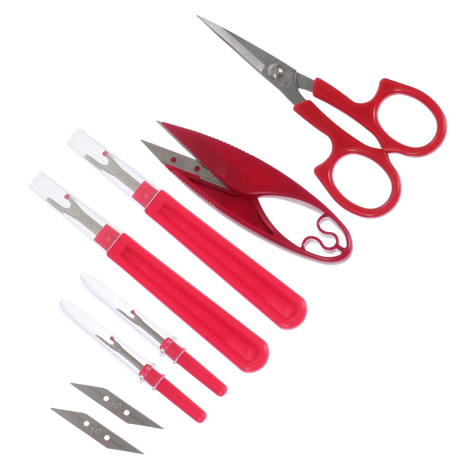 

Multifunctional Embroidery Scissors Set Portable Stainless Steel Seam Ripper Yarn Thread Cutter Sewing Tool Accessories