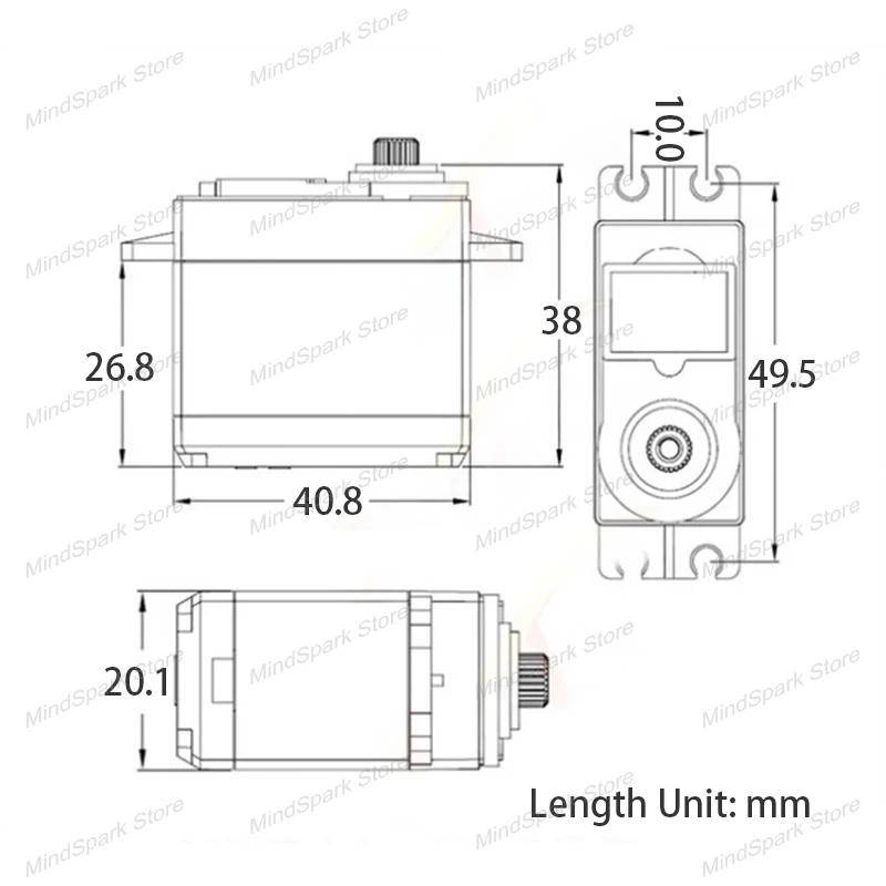 أجهزة رقمية 3 كجم محرك عجلة تناظري قياسي 360 درجة دوران مستمر لتقوم بها بنفسك نموذج سيارة روبوت اللبنات #6