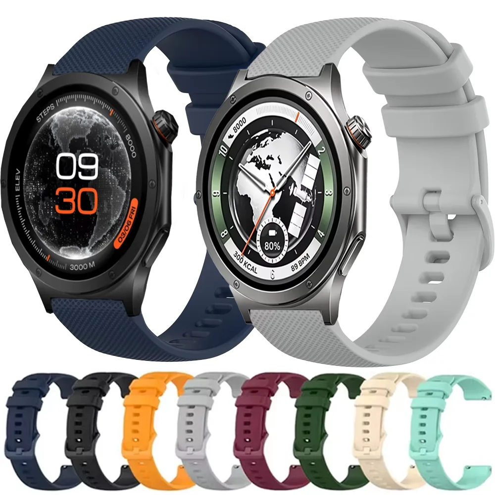 20/22mm Silicone Strap for Oneplus Watch 4 3 2 2R Lite Breathable Bracelet for OPPO Wacth S X3 X2 Amazfit Balance 3 2 Bip Max 6