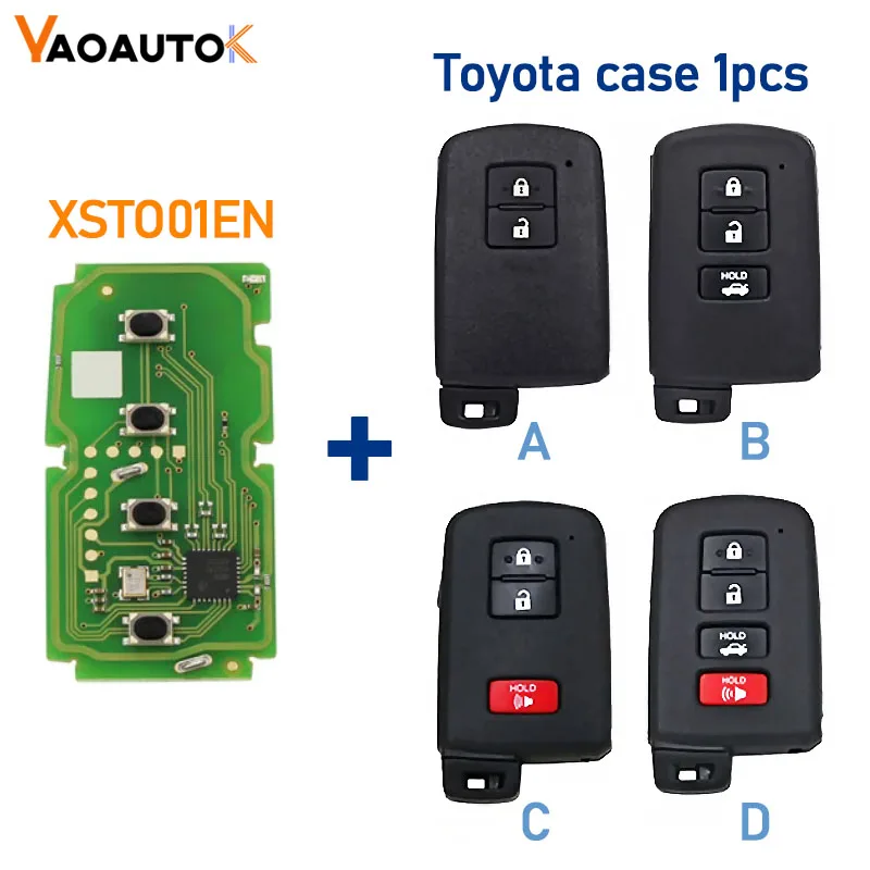 Remote Car Key Xhorse VVDI XM38 XSTO01EN Proximity 8A 4D 4A Chip For Toyota Lexus Updated Version 312 314 315 434 MHZ Key Shell