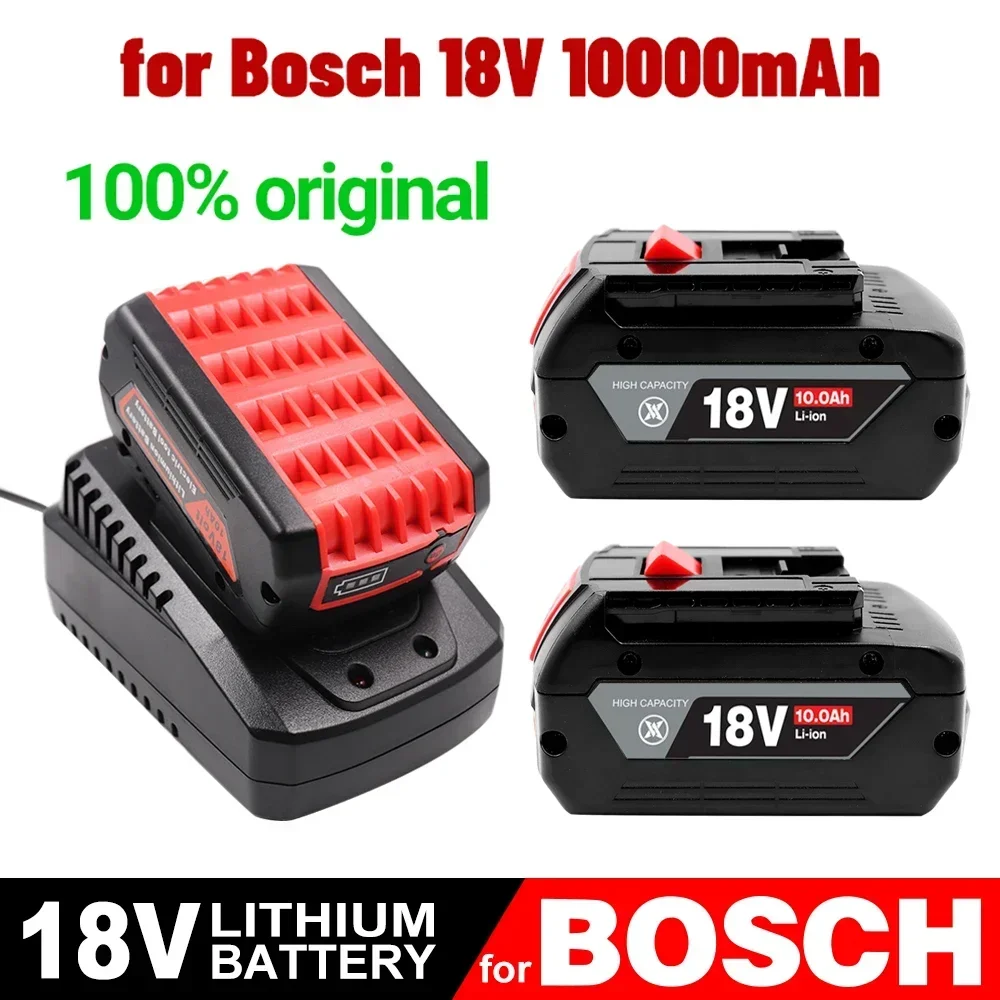 Original 18V 10.0Ah Replacement Battery for Bosch 18V Professional System Cordless Tools BAT609 BAT618 GBA18V80 21700 Cell