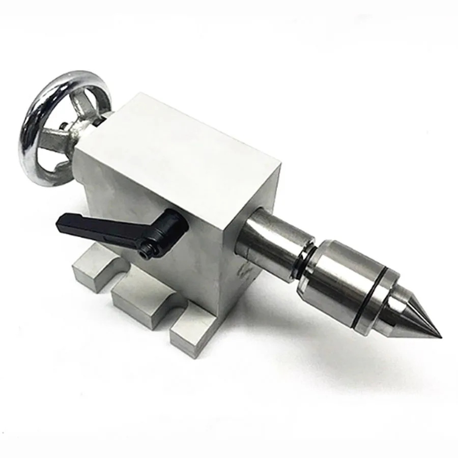 80 Chuck Carving Machine Rotating Axis Top Needle Tail Seat Fourth Axis A-Axis 4-axis CNC Dividing Head Stereoscopic Carving