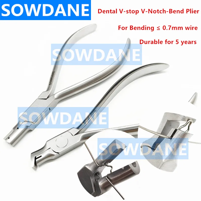 

New Dental Orthodontic Schwarz Arrow Clasp Bending Bend Plier V-Notch Bend Plier V Stop Bending Plier Stainless Steel