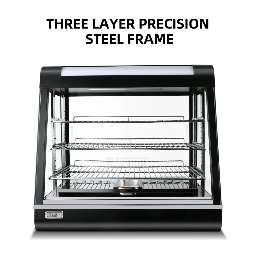Insulated Food Cabinet for Fried Chicken Heating Constant Temperature Display Box for Hamburger Ideal for Food Service