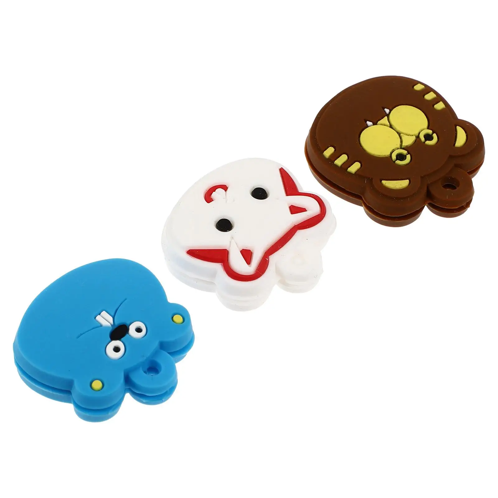 3 Pcs Tennis Racket Shock Absorber Vibration Reduction Accessories Silicone Animal Dampers Prevention Tennis Elbow Long Material