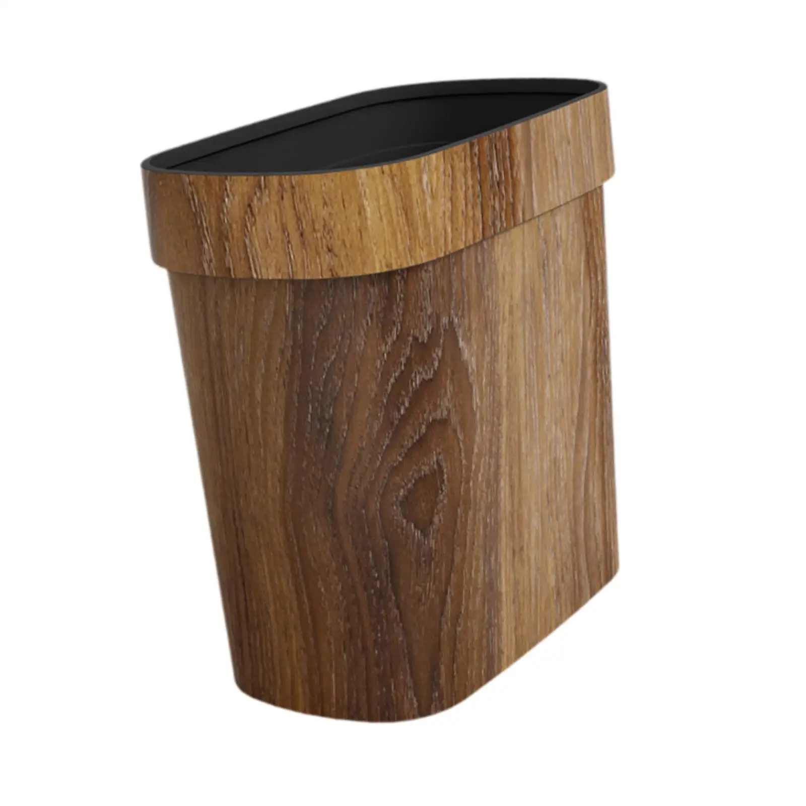 Narrow Space Rubbish Container Stylish Plastic Slim Trash Bin Open Top Waste Basket for Office Kitchen Bedroom