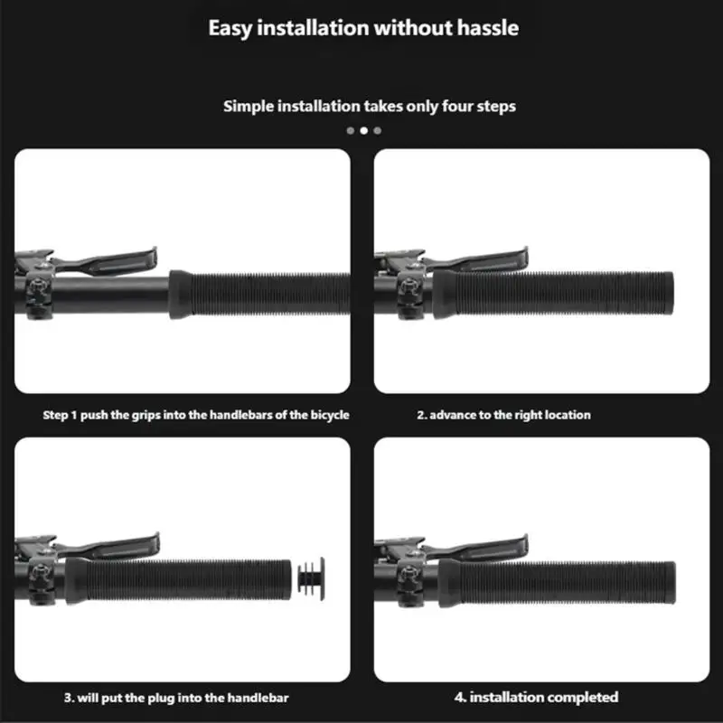 

R6FE Bicycles Handlebar Grips Nonslip Shock Absorption Handle Cover Soft Rubber Handle Grip Cycling Accessories Enduring