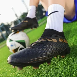 High-quality Professional Soccer Shoes Men Women Fashion Black Golden Football Training Shoes Men Futsal Sneakers Zapatos Futbol