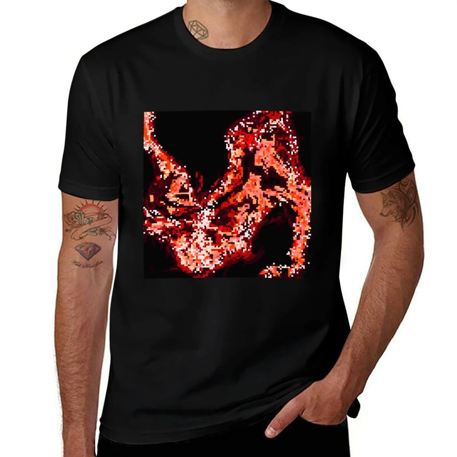 

Falling T-Shirt t shirts for man cotton soft man t shirt cotton high quality T-Shirt