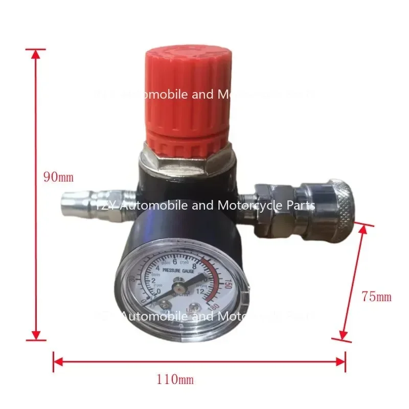 Air Compressor Air Pump Accessories Pressure Regulating Valve Assembly Air Source Processor Pressure Regulating Valve with Meter