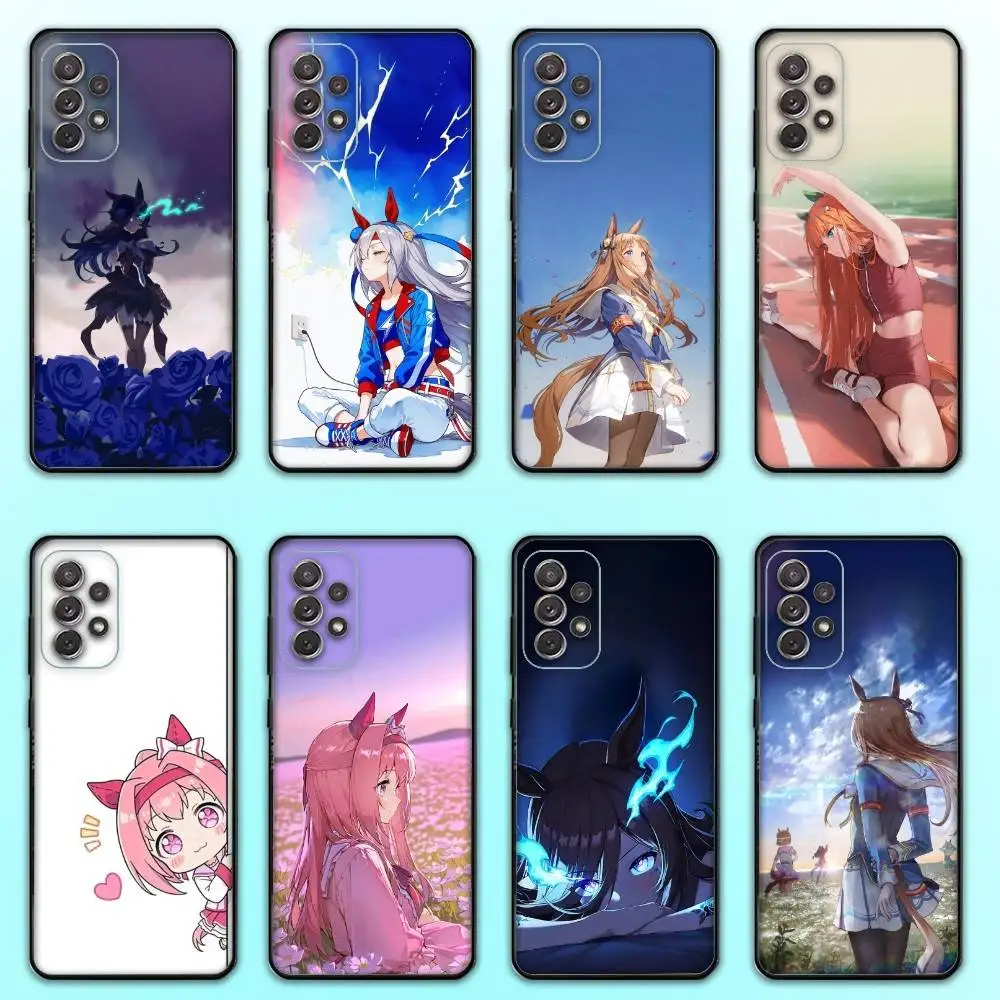 

U-UmaMusume Pretty Derbys Phone Case For Samsung S 25,24,23,22,30,21,10,9,Ultra,Plus,Lite,FE,4,5 G Soft Black Case