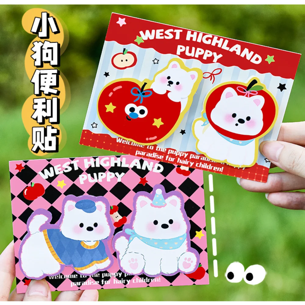 Cute Dog Note Pad Cartoon N Times Sticker Cartoon Puppy Memo Pad Convenience Cute Memo Book For Office Student Home