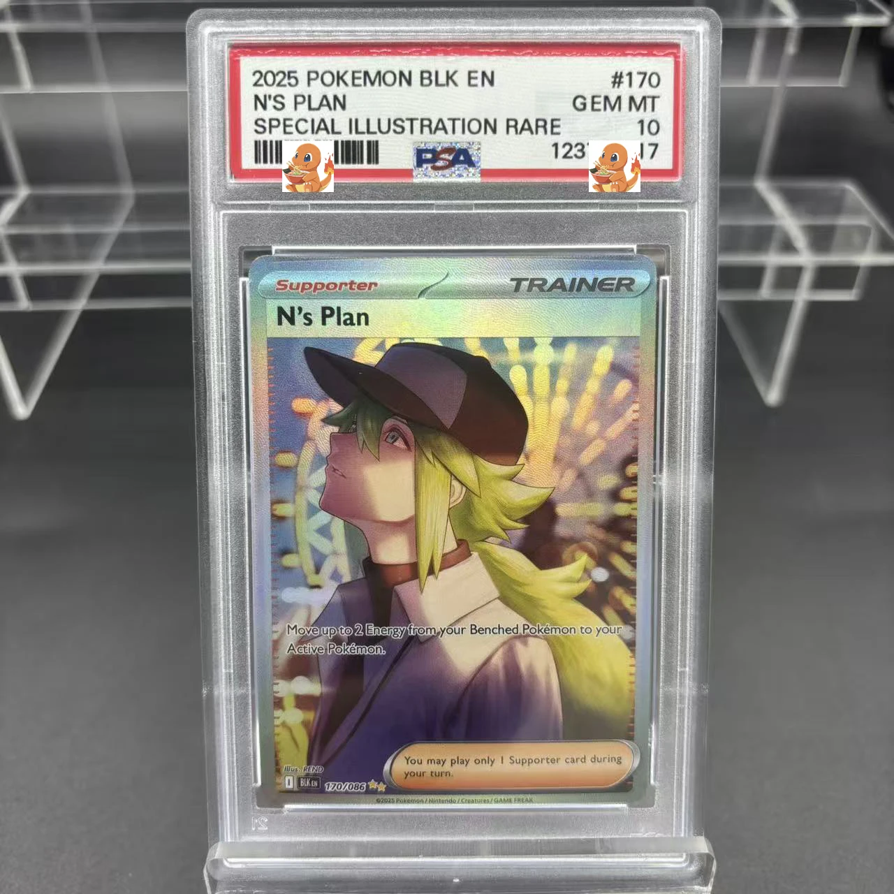 Diy 1 stks/set Pokemon PTCG PSA Mewtwo GX Seismitoad Self Control Verzamelen Handtekening Trading Flash Card Anime Cartoon Gift