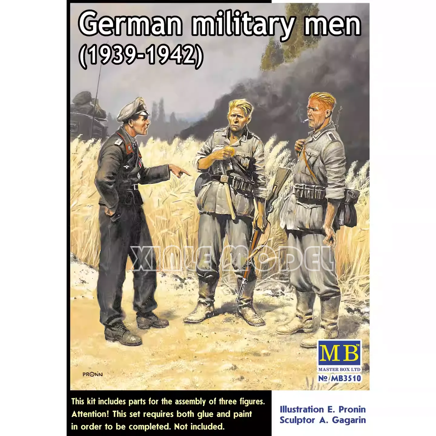 

Master Box Plastic Assembled Model Kit MB3510 German military men (1939-1942) 1/35
