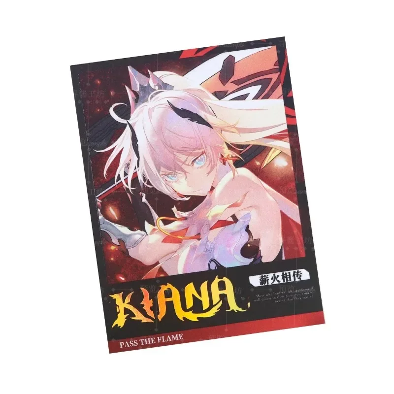 Honkai Impact 3 Cosplay Kiana Kaslana Himeko Acrylic Stand Badge Ticket Polaroid Ornament Adornment Collection Souvenir Gift