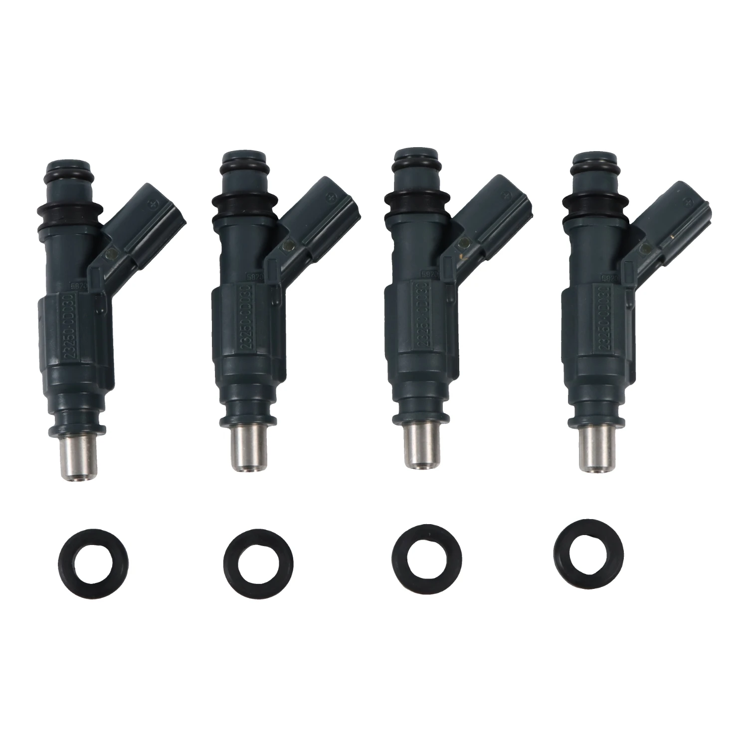 

4 Pcs Fuel Injectors 23250-0D030 Fit Toyota Corolla Auris Avensis ZZE12 ZZE150 E141 F8 1.6L 1.8L
