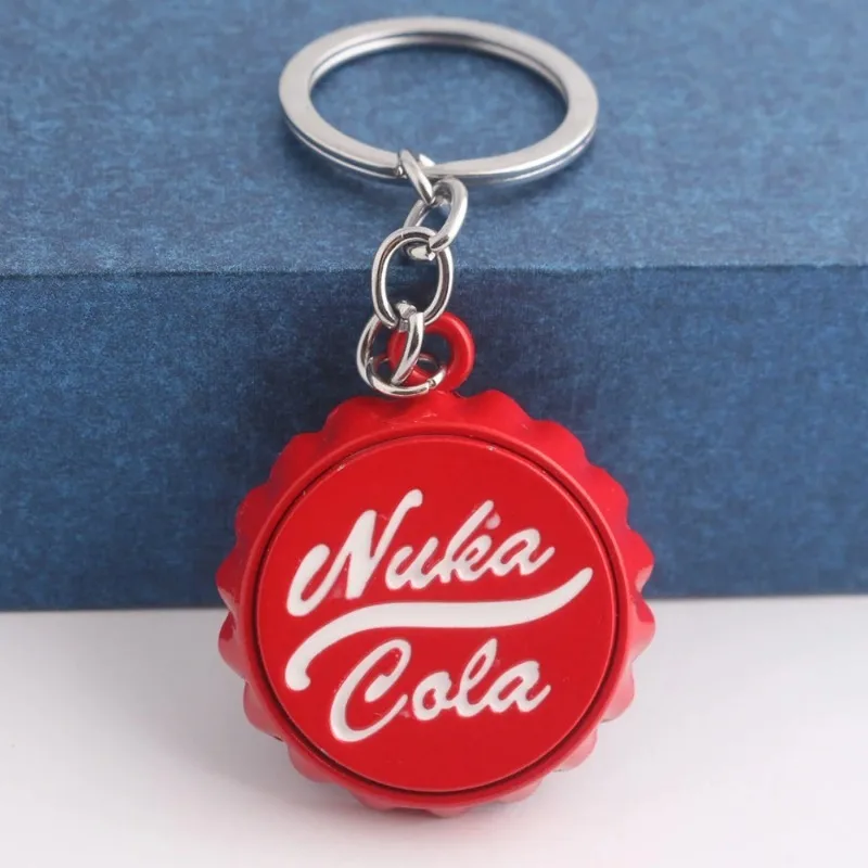 Red Keychain personality Car Keyring Bottle Cap Key Chain for Women and Men unique Holiday gifts image 5