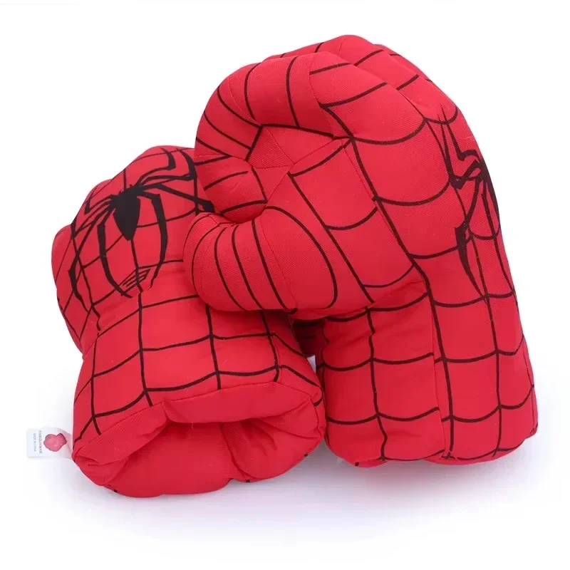 Halloween  Cartoon Foam Boxing Punch Gloves for Kids Spider Man Iron Man Hulk Costume Party Superhero Dress Up Fighter Props